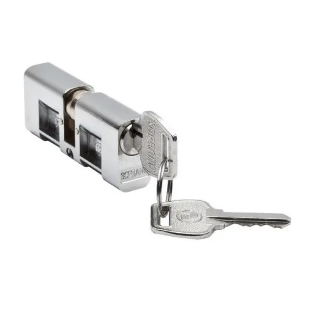 CILINDRO SOPRANO CROMADO 2 CHAVES YALE